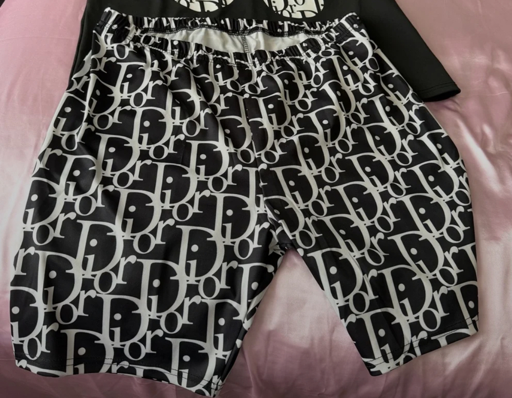 Dior print biker shorts